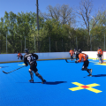 Außenballhockeybodenfliesen im Freien