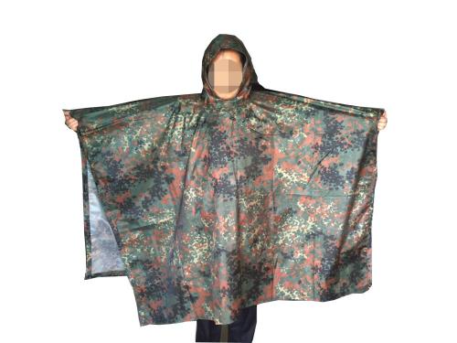Camouflage Polyester Military Rain Poncho