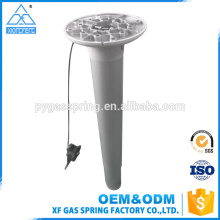 Custom high quality table parts aluminium lifting colum round single adjustable height table base