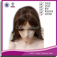 2015 New arrival 100% Brazilian human hair wigs , factory price goo quality of human hair wigs , Hi-light color mono wigs