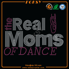 The Real Moms Of Dance iron-on bling letters