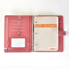 High-Quality Custom A5 A6 PU Leather Budget Ring Binder Organizer