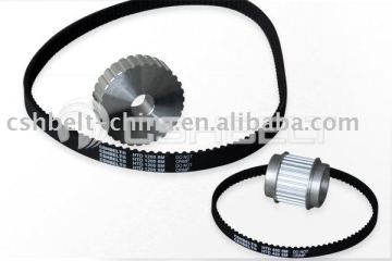 black flex or seamless neoprene timing belt