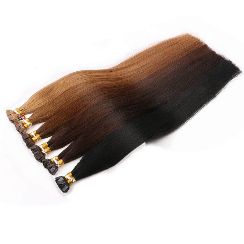 Harmony Wholesale price 20 22" Human Hair Extension 1g/strand Flat Tip Italy Keratin Prebonded Hair Extensions Flat Tip Hair