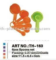 6pcs plastic spoons set