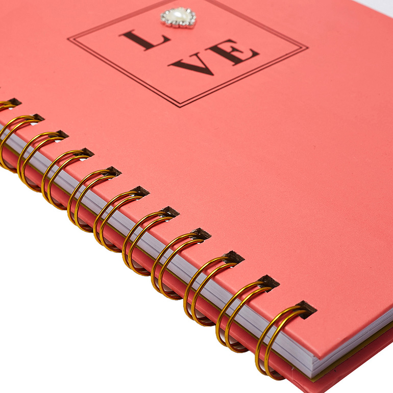 New Product Notebook And Pen Gift Set For Love, Custom Luxury Office Stationery Set With Heart Pearl