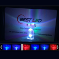 5mm RGB Blitzend LED Clear Flat Top Slowly-36S