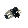 4pins männliche rechte Winkel -Leitermontage M12 -Stecker