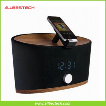 Latest Perfec iPod Alarm Clock Docking Station Speaker for iPhone/iPod