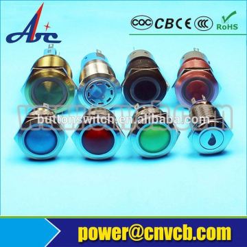 CE ROHS industrial 19mm metal push button switch push button supplier