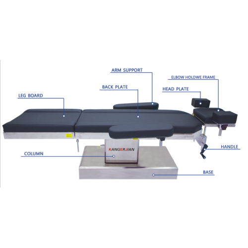 Multifunction manual surgical x-ray operating tables