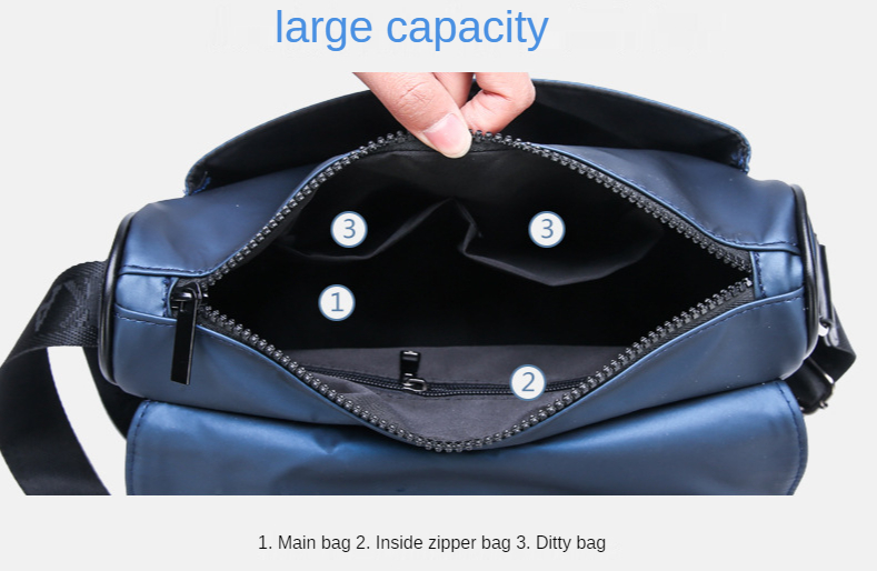 Amazon Buckle Man Bags Shoulder Fashion American Shoulder Business Bag Sling Crossbody Waterproof Shoulder Bag for Men