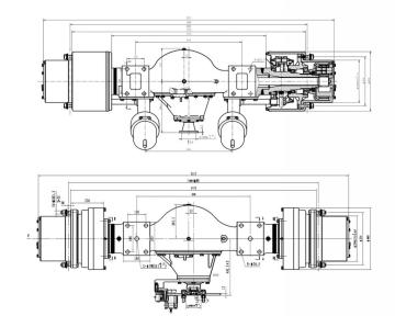 14-16t forklift driving axle