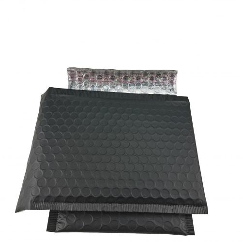 Black Metallic Foil Padded Shipping Bubble Envelopes