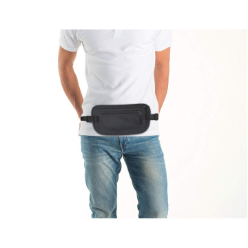 Black Nylon Waist Bags Fanny Packs Money Belts