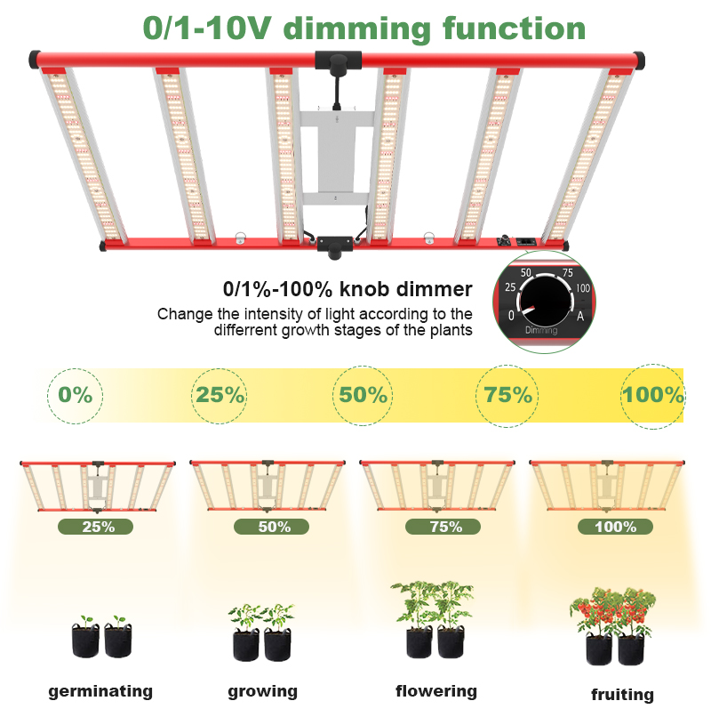 Vertical Farm Hydroponics LED Grow Light per interni