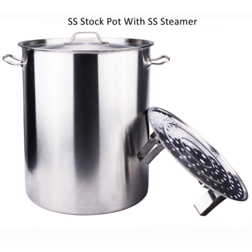 Stainless steel construction stockpot cookware