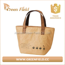 Brown tyvek paper cute lunch bag insulated tyvek paper lunch bag