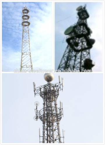 Hot-Dip Galvanized Communication Steel Tower /communication steel tower /GSM communication steel tower