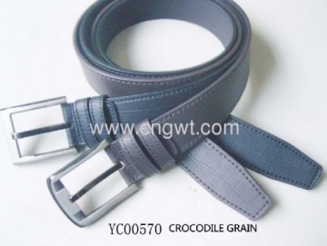 Crocodile Grain Genuine Second Leather Belt?
