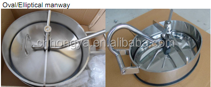 Stainless Steel Round Manway Atmospheric Pressure/Pressure Manhole Cover