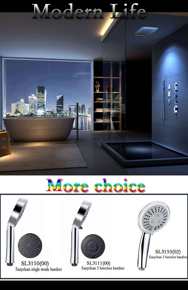 China factory Easyclean single mode/3 function handset shower head wash body