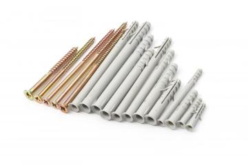 Nylon Wall Anchor Plug Screw Dowel Plastic Anchor DIN