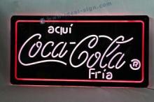 Acrylic Custom Led Neon Sign / Coca Cola Light Signs Boards