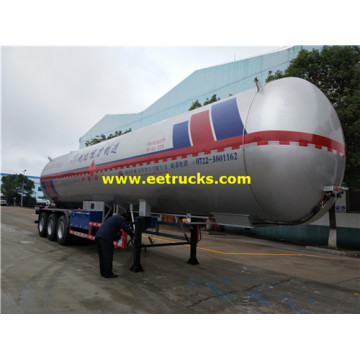 54 CBM Bulk được sử dụng LPG Trailers xe tăng