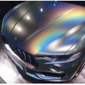 Rainbow Laser Matte Silver Car Wrap Viynl