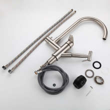 Easy movable flexible kitchen faucet with shower head