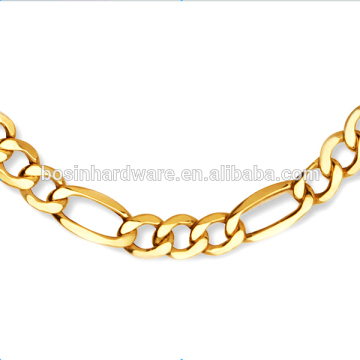 Fashion High Quality Metal Gold Figaro Chain