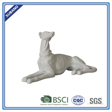 poly resin Lying dog Figurine