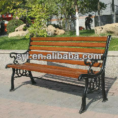 Customized Sizes Cast iron garden bench Outdoor Rattan Garden Chair