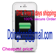 wholesale Mophie Juice Pack Plus Case and Rechargeable Battery for iPhone 44S -   White