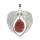 Gemstone Silver Aloy Wing Wing Teardrop Gemstone Coste de la forma del corazón Curry Curing Reiki Wing Charm Perts para joyas de bricolaje