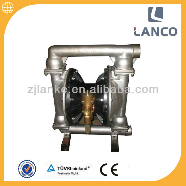 stainless steel 316 material pneumatic double diaphragm pump with corrosion resistance