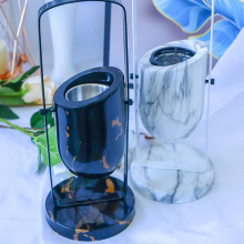 Natural Marble Retro Spherical Incense Burner