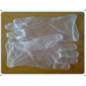 Gants médicaux jetables en vinyle transparent sans poudre