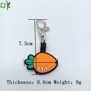 Carrot Shape Personalized Design Silicone Pet Tag