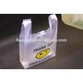 wholesale HDPE plastic T- shirt bag / food bag /eco bag