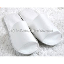 High Quality Nap Cloth Fabric Slipper for Hotel, White Color, Single Use