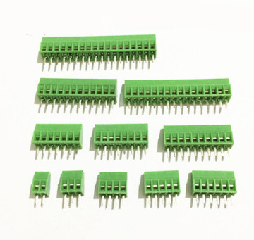 50Pcs Per Lot Universal 2.54mm Pitch 3 Pin 3 Poles PCB Screw Terminal Block Connector