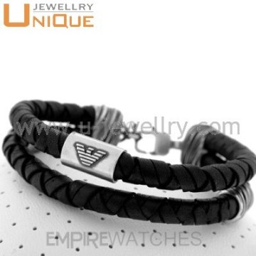 High quality leather bracelet hand chain for men, safety chain for bracelet