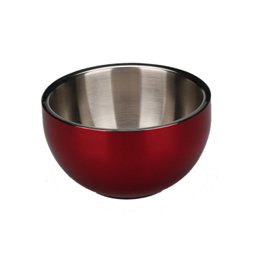 Elegant Red Food Grade Stainless Steel Mixing Bowl