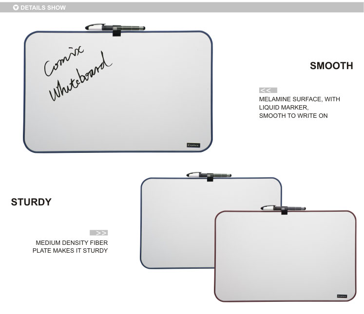 Dry-erase lacquered A3/A4 kids magnetic whiteboard