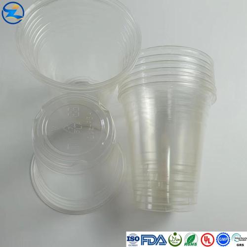 100% biodegradável cor original Termoformed Pla Cup