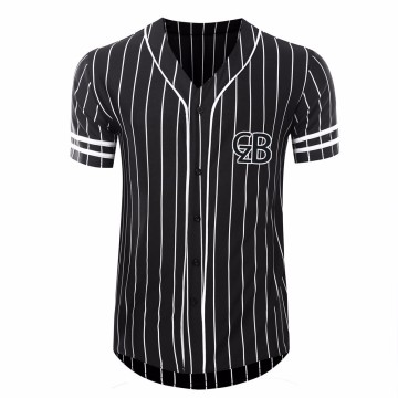 Custom embroided cotton baseball jersey