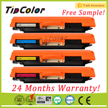 Compatible HP ce310a new empty color laser toner cartridge