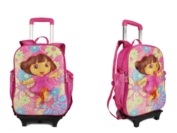 school bag on wheels School bag with wheels Kids trolley bag